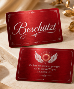 Beschützt Metall-Glaubenskarten, Gebetskarten, Schutzkarten mit Gravur