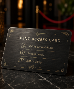 Event Access Card mit Gravur