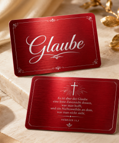 Faith Metall-Glaubenskarten, Gebetskarten, Schutzkarten mit Gravur