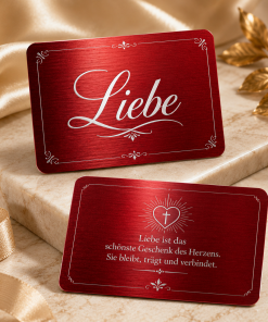 Love Metall-Glaubenskarten, Gebetskarten, Schutzkarten mit Gravur