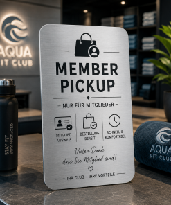 MEMBER PICKUP Premium Metall Order Token
