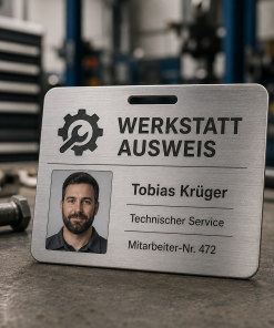 Werkstatt Mitarbeiterausweis
